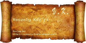 Veszely Kürt névjegykártya